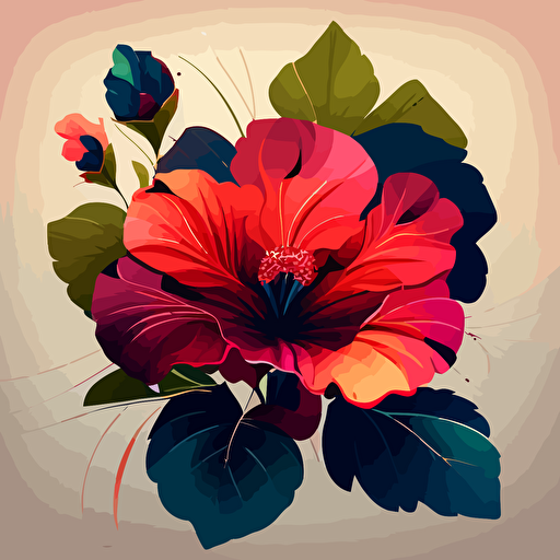 Vector art flower