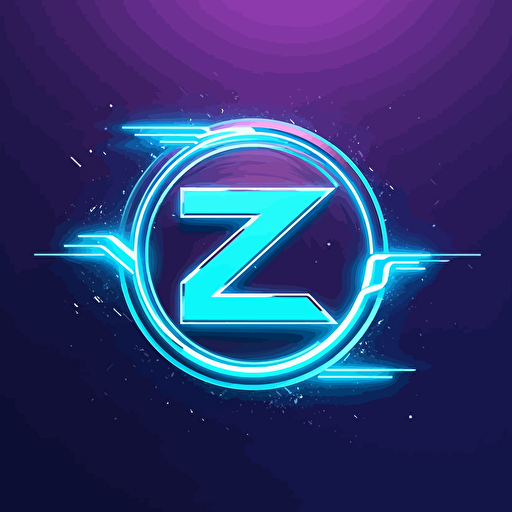 CZ combined logo in a futuristic super simple style, vector letter logo, vector letter simple logo