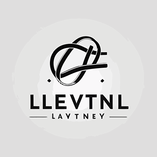 very simple iconic logo for real estate lifestyle agency "LiveIn" with letters cleverly intertwined, black vector, on white background