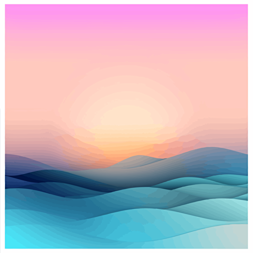 block pastel landscape gradient abstract modern miminalist gucci vector style