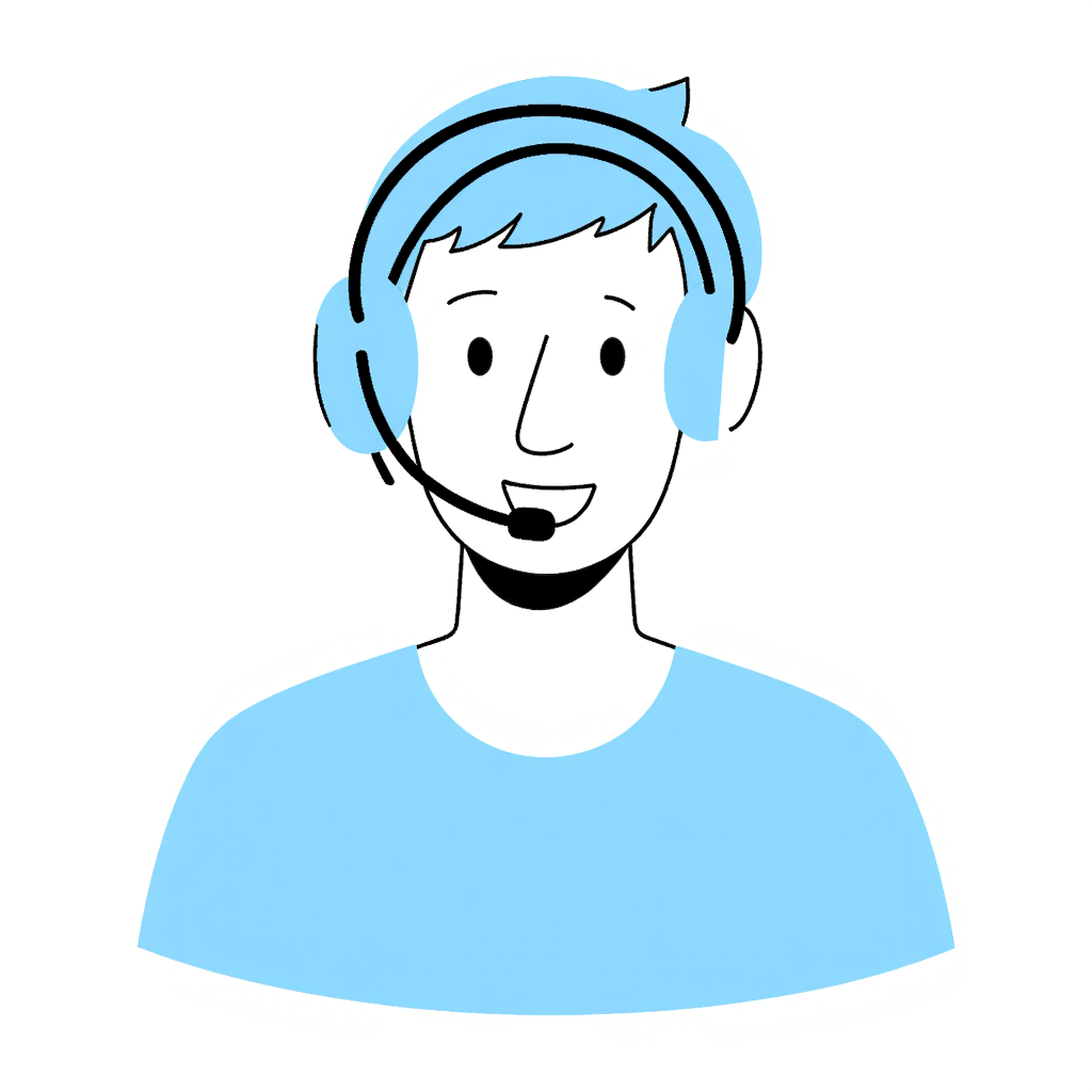 a customer support person 