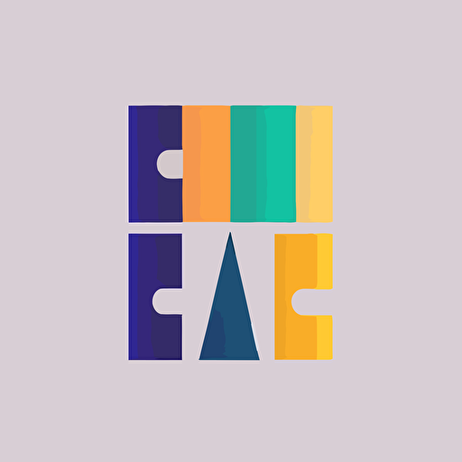 flat vector lettermark, gradient, popular radio station, "cidade", simple minimal, by Ivan Chermayeff