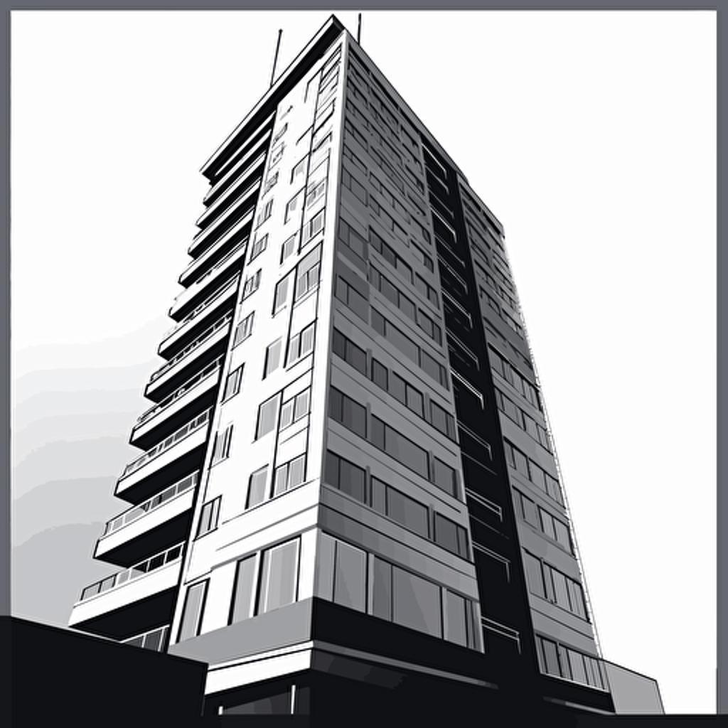 highrise building vector