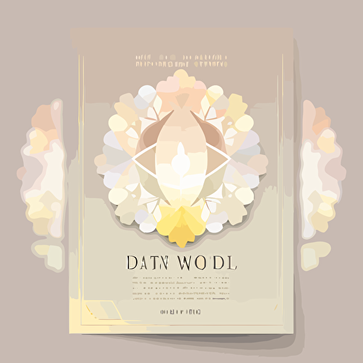 flyer design, no text, pastel colors, to the topic: Light of the world, vector style
