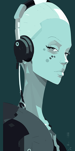 a close up of a lashunta wearing a space helmet, cyberpunk art, inspired by Tom Whalen, handsome humanoid, thin gray antennas, vector artwork, martin ansin