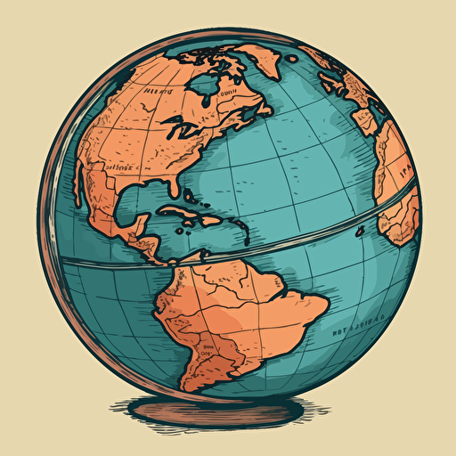 world globe, cartoon, svg, vector