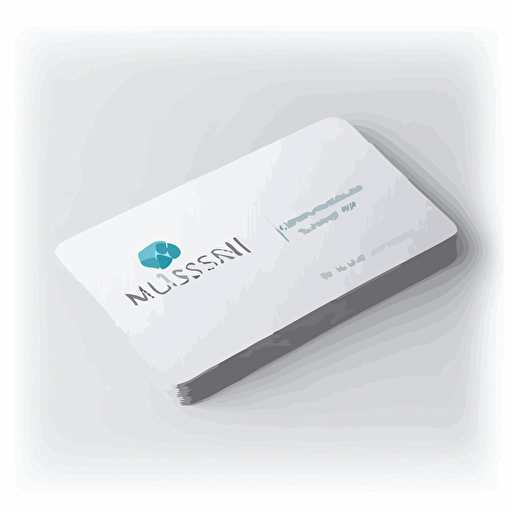 business card design for nuskin representative, simple, flat, vector, white background