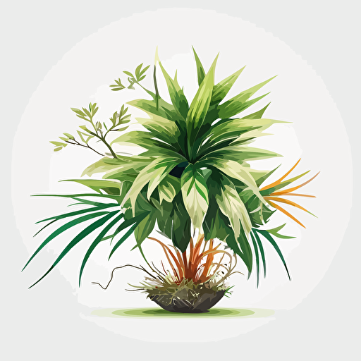 plant, vector, white background