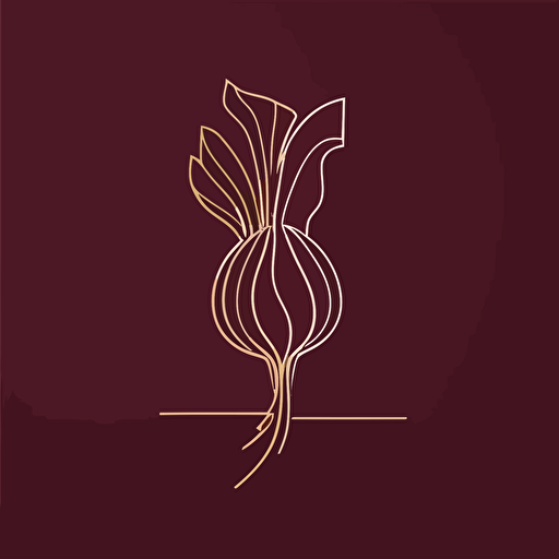 minimal line logo of a beet, vector geometric minimal, line, simple –v 5 –q 2 –s 750 –v 5