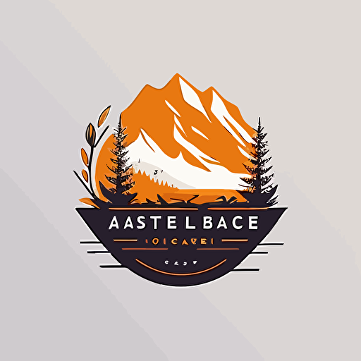 Create a simple and elegant vector bicolor logo for your outdoor company