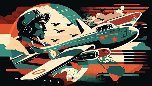 cold war vector illustration,
