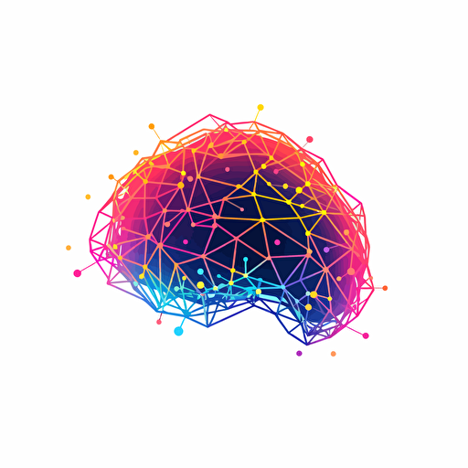 logo vector ai neural network diagram