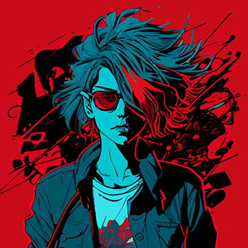 pwn person, free vector illustration, anime doodle, art doodles, doodle, fanart sketch, comic book, doodle, in the style of dark red and sky-blue, martin ansin, urban and edgy, ben wooten, becky cloonan, gray, normcore