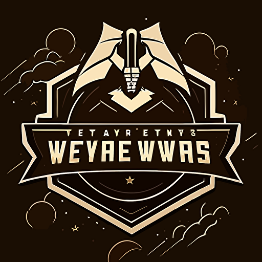 a simple logo for a twitch tournament called Creator Wars, vector