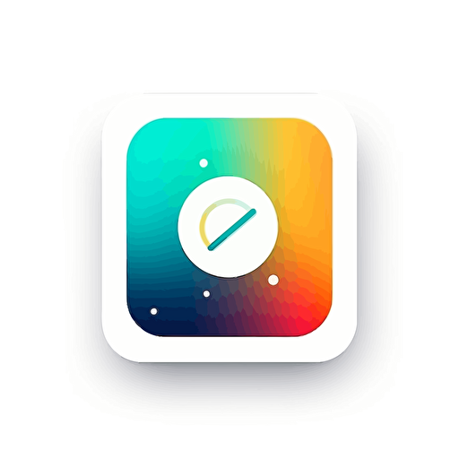 simple vector logo for assistant app, abstract, 2 colour