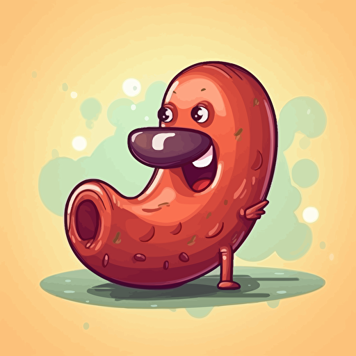 sausage cartoon vector style