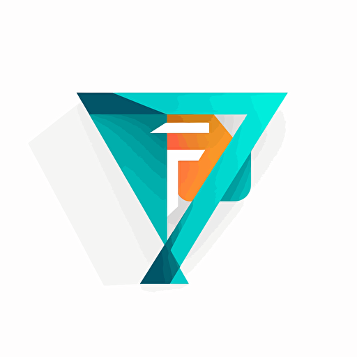 letters “F” and "V" logo design, vector, flat 2d, white background