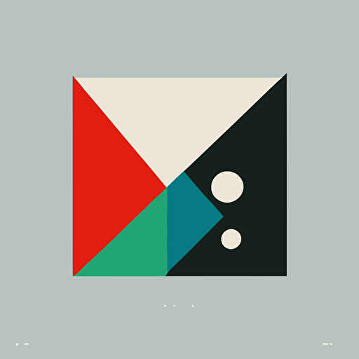 a flat vector logo, minimal, by Paul Rand, vector, symbol