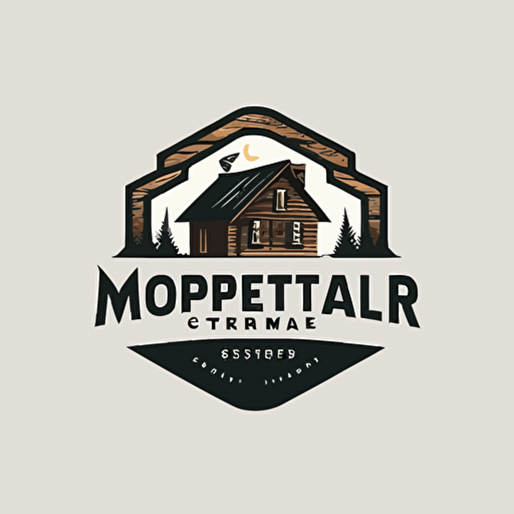 Create a visually appealing and modern logo for a real estate maintenance company. carpentry. woodworks. simple. vector. white background