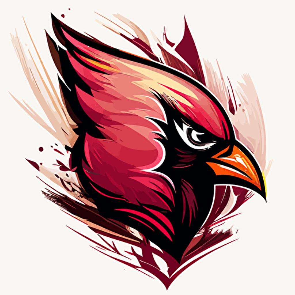 arizona cardinals logo, minimialistic, vector