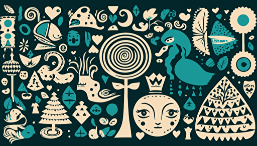 alice in wonderland pattern background, vector
