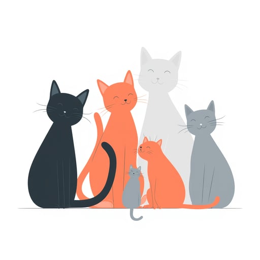 a group of cats