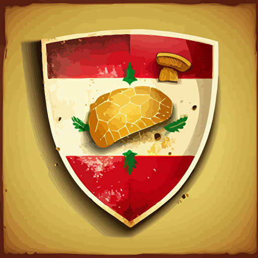 Imagen bread soccer shield, vector art