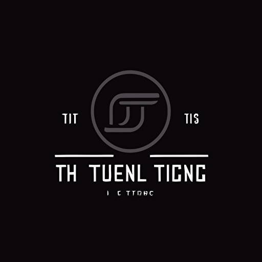 minimalist logo for a directing duo called TTJ , one color black, vector