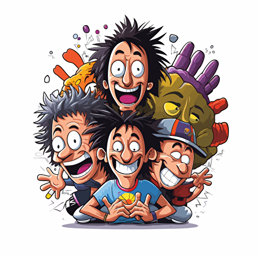 Ween American rock band vector white bg happy cool fancy design