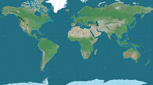 vector, animated, world map, robinson projection, simplified