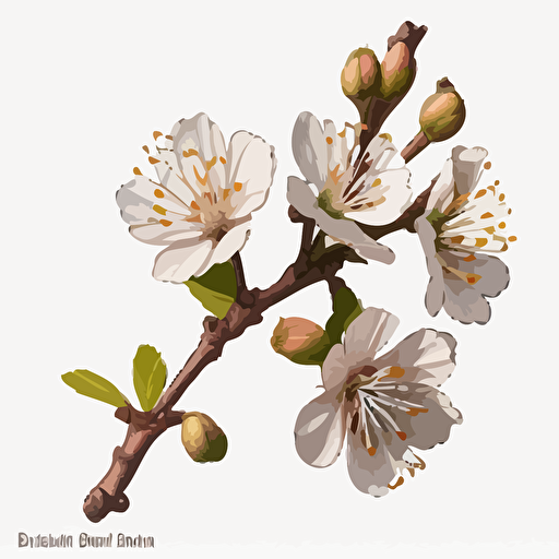 A small Single colored prunus persice flower in color #B55D6D , no background, vector, drawn with pencil, background has shade #1B110B