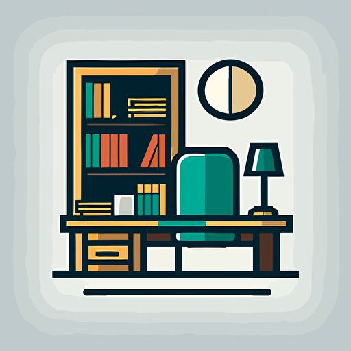 2d vector minimalistic office icon