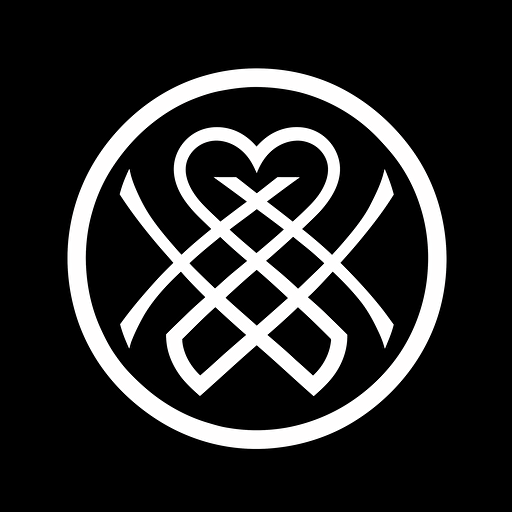 a band logo symbol built around "SS" for the EDM genre, no background, black white, vector, simplistic