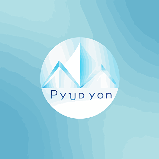 a modern abstract logo similar in the style of a playboylogo, minimal logo for pin up magazine. white background, modern, vector,The image is rendered in a gradient of blue and silvers on clear background
