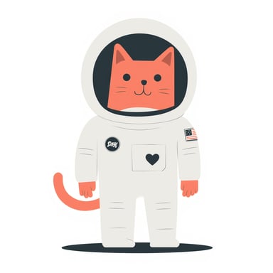 a cat astronaut