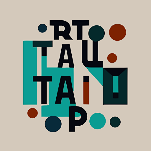 Paul Rand style vector logo featuring the letters TTJ