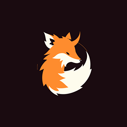 logo, simple, minimalist, vector SunFox