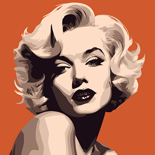 draw a vector picture of Marilyn Monroe
