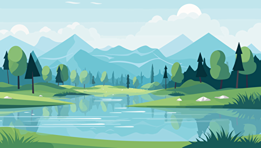 golf course flat vector, clean,