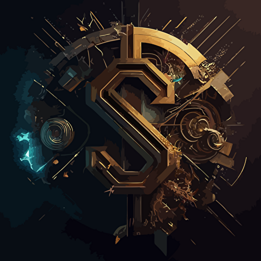 “an Modern S::3 monogram, Sans Serif, vector logo, symbolizing a technology cyber security –v 5“