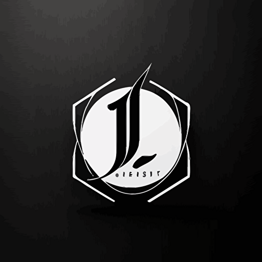 "J1" logo, clean, vector, award winning, black on white, black logo, white background, simple, dribbble, behance