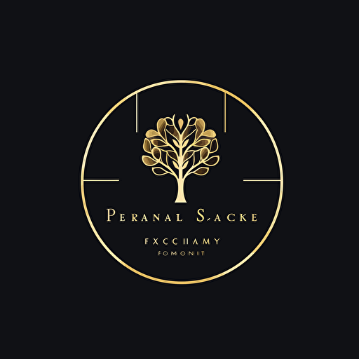 an elegant and simple psychologist vector logo using serif font and only black and gold colors