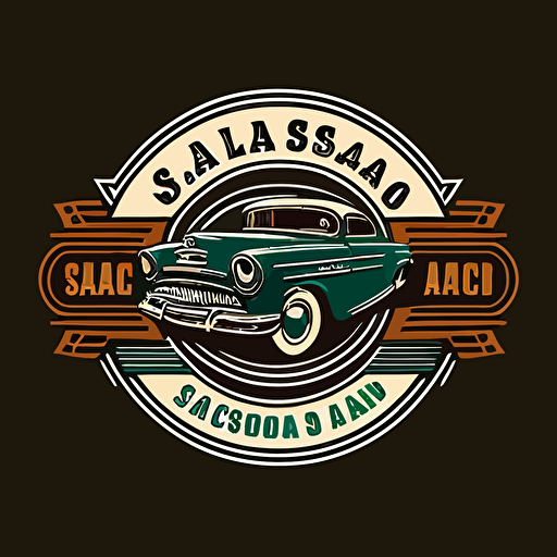 classic auto shop vector logo