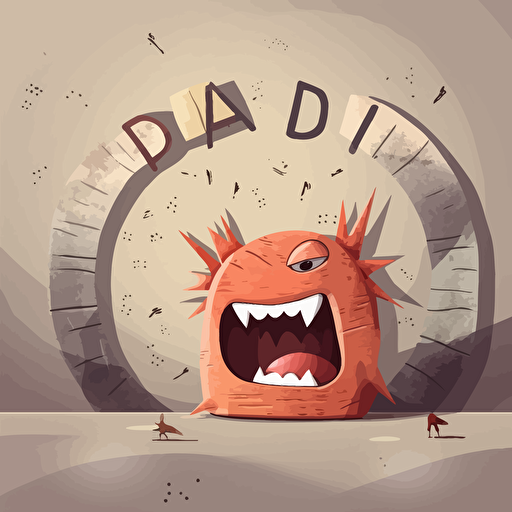 illustrate the idea bad credit. vector, textured, simple, metaphorical,