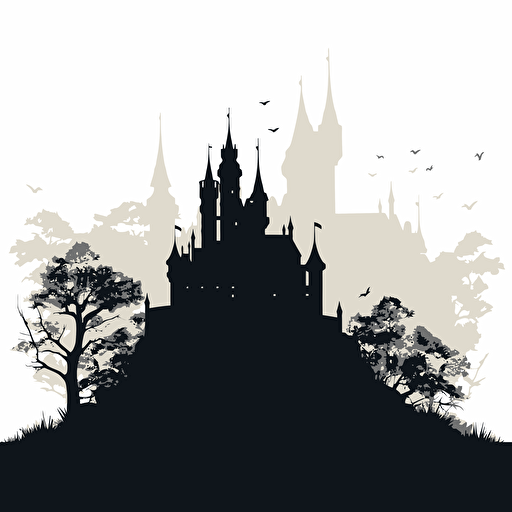 vector castle silhouette