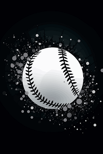 baseball, minimalistic vector,
