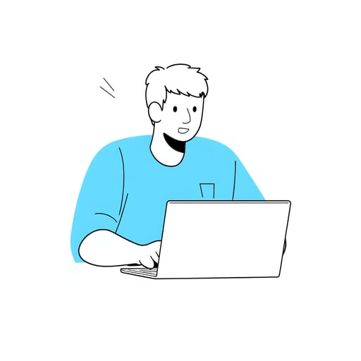 a person working on a computer