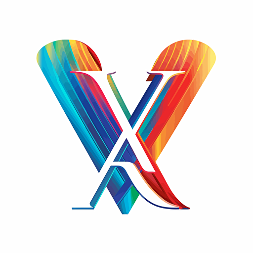mix of letters "V" and "R" logo, a modern company making everything, minimalistic, vector, white background