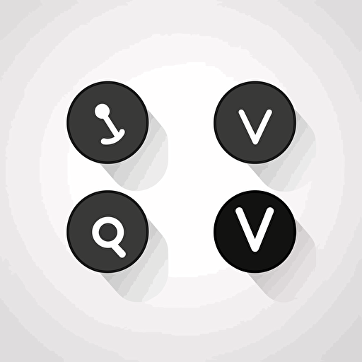 black and white, simple poll vector illustration