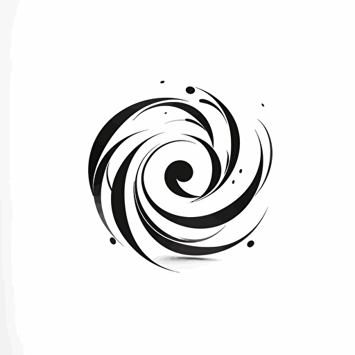 minimal vector logo for spiritual energies flow, astrology, abstract, white background